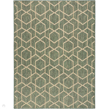 Horizon HOZ01 Modern Geometric Durable Stain-Resistant Weatherproof Flatweave In-Outdoor Green Rug-Nourison-Rug Love - The Most Loved Rug Store